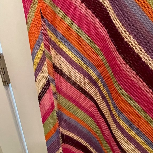 Cloud Nine Niah Halter top and Maxi skirt, Crochet Knit, multi color Large, NWOT - Picture 5 of 8